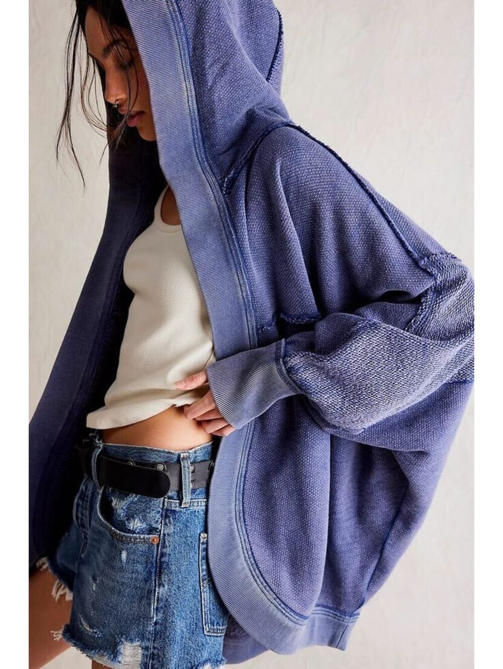 Free People We The Free Forever Yours Cardi Blue Small
